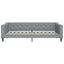 daybed 90x200 cm stof lysegrå