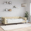 daybed 100x200 cm stof cremefarvet