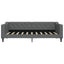 daybed 90x190 cm stof mørkegrå