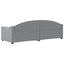 daybed 80x200 cm stof lysegrå