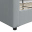 daybed 80x200 cm stof lysegrå