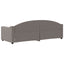 daybed 80x200 cm stof gråbrun