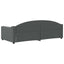 daybed 90x200 cm stof mørkegrå
