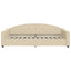 daybed 90x200 cm stof cremefarvet