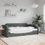 daybed 80x200 cm stof mørkegrå