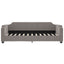 daybed 80x200 cm stof gråbrun