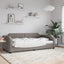 daybed 80x200 cm stof gråbrun