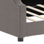 daybed 100x200 cm stof gråbrun