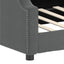 daybed 90x190 cm stof mørkegrå