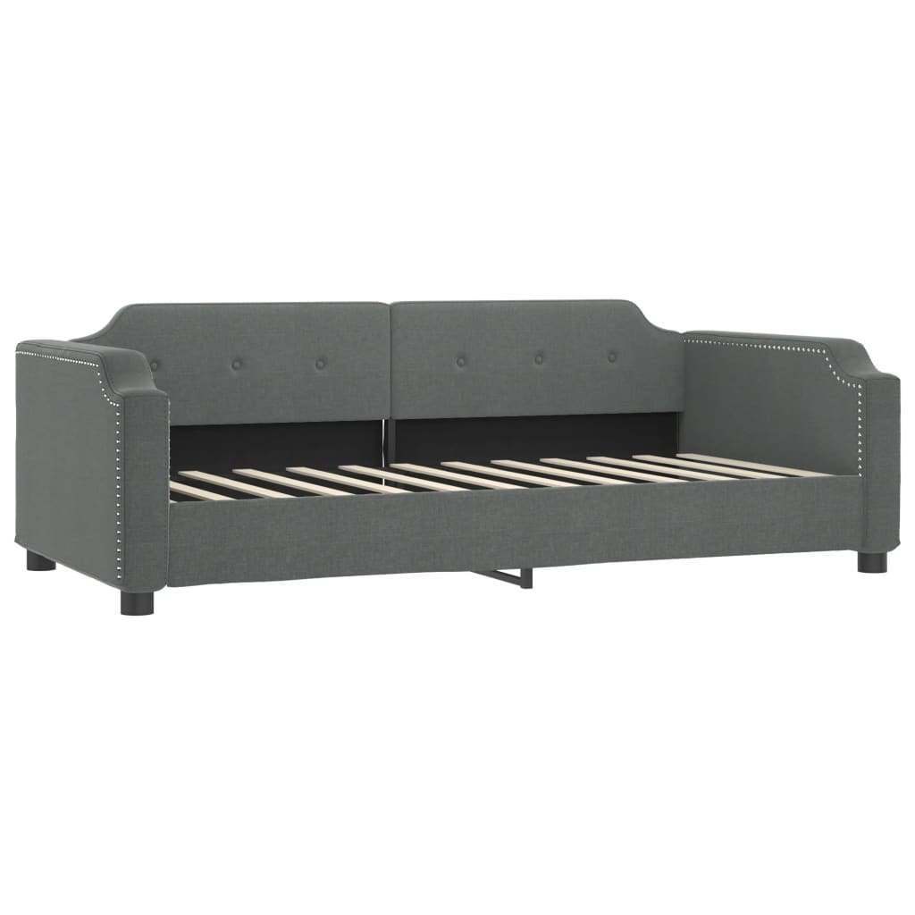 daybed 100x190 cm stof mørkegrå