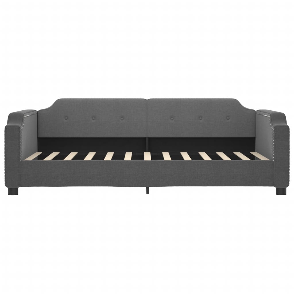 daybed 100x190 cm stof mørkegrå