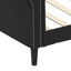 daybed 90x200 cm kunstlæder sort