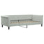 daybed 90x200 cm velour lysegrå