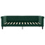 daybed 90x200 cm velour mørkegrøn