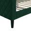 daybed 90x200 cm velour mørkegrøn