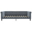 daybed 100x200 cm velour mørkegrå