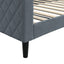 daybed 100x200 cm velour mørkegrå