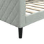 daybed 90x190 cm velour lysegrå
