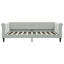 daybed 100x190 cm velour lysegrå