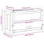 hamsterbur 60x30x35 cm massivt fyrretræ