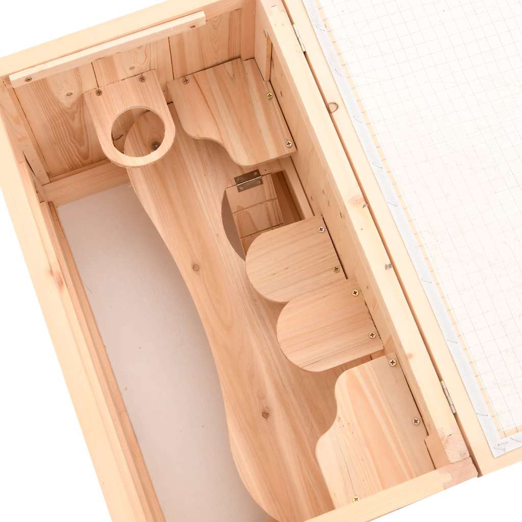 hamsterbur 60x35,5x42 cm massivt fyrretræ