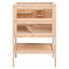 hamsterbur 55x40x80 cm massivt træ gran