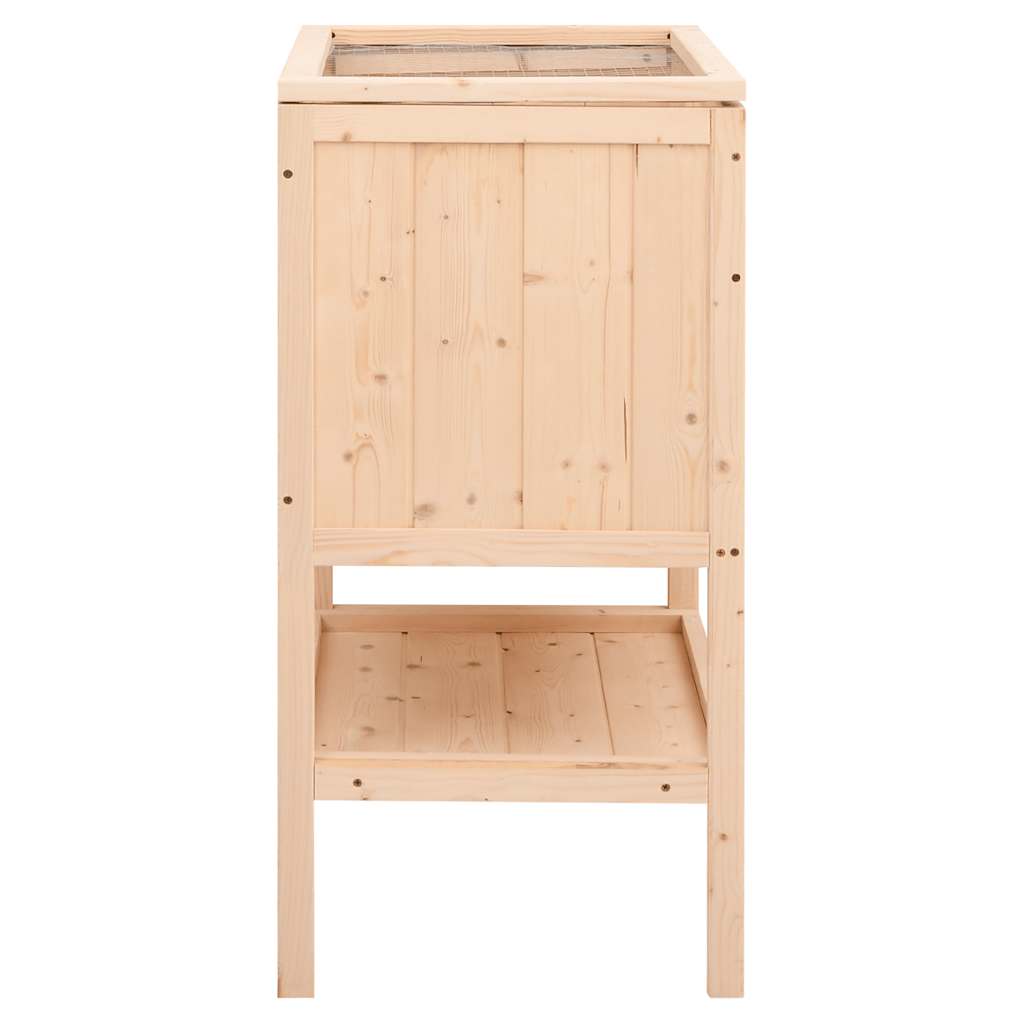 hamsterbur 55x40x80 cm massivt træ gran