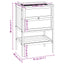 hamsterbur 55x40x80 cm massivt træ gran