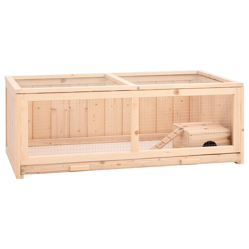 hamsterbur 104x52x38 cm massivt fyrretræ billede