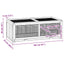 hamsterbur 104x52x38 cm massivt fyrretræ