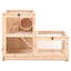 hamsterbur 81x40x60 cm massivt fyrretræ