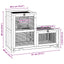 hamsterbur 81x40x60 cm massivt fyrretræ