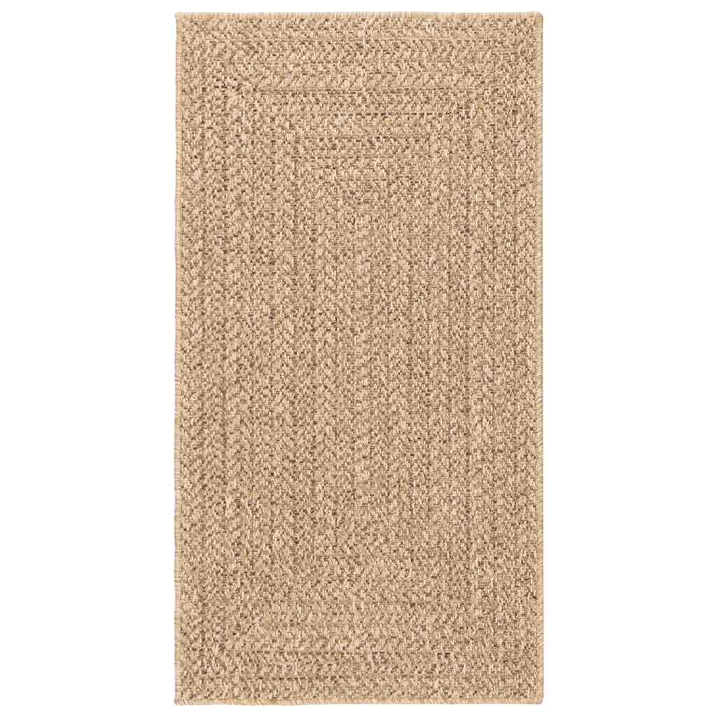 gulvtæppe ZIZUR 80x150 cm jute-look indendørs og udendørs