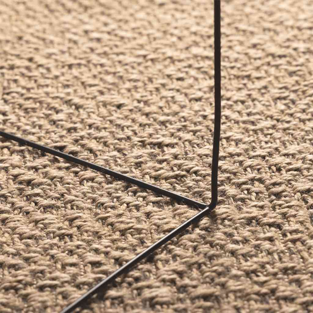 gulvtæppe ZIZUR 80x150 cm jute-look indendørs og udendørs
