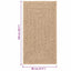 gulvtæppe ZIZUR 80x150 cm jute-look indendørs og udendørs