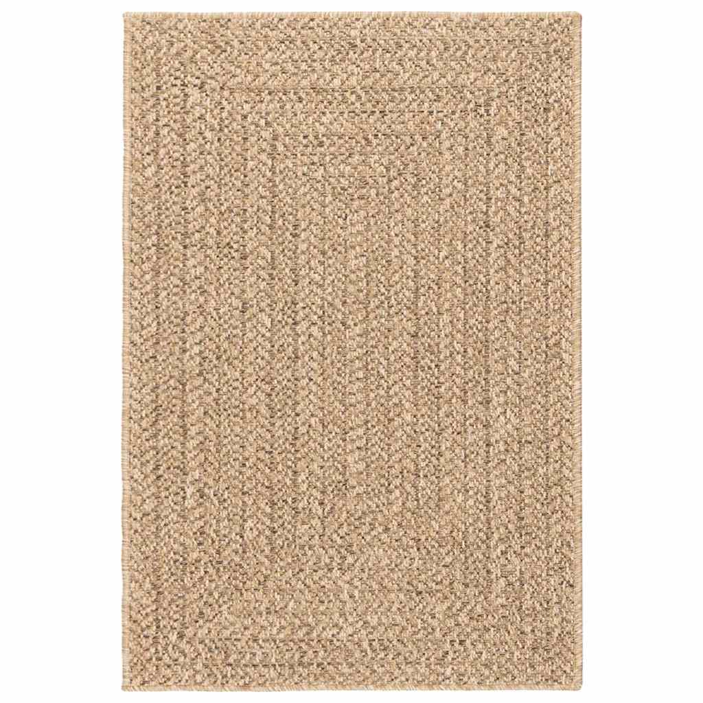 gulvtæppe ZIZUR 120x170 cm jute-look indendørs og udendørs