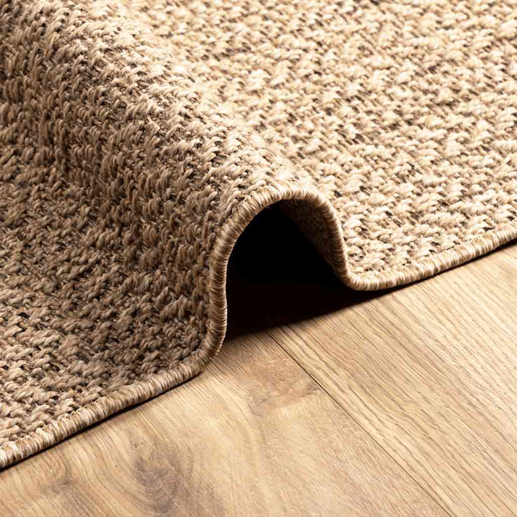 gulvtæppe ZIZUR 120x170 cm jute-look indendørs og udendørs