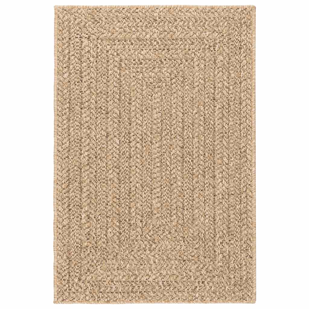 gulvtæppe ZIZUR 140x200 cm jute-look indendørs og udendørs