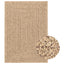 gulvtæppe ZIZUR 160x230 cm jute-look indendørs og udendørs