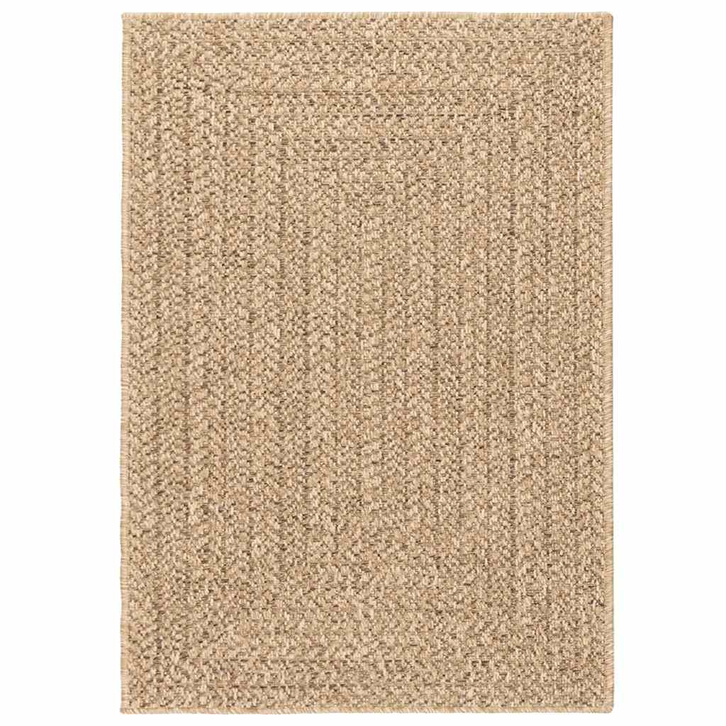 gulvtæppe ZIZUR 160x230 cm jute-look indendørs og udendørs