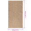 gulvtæppe ZIZUR 80x150 cm jute-look indendørs og udendørs