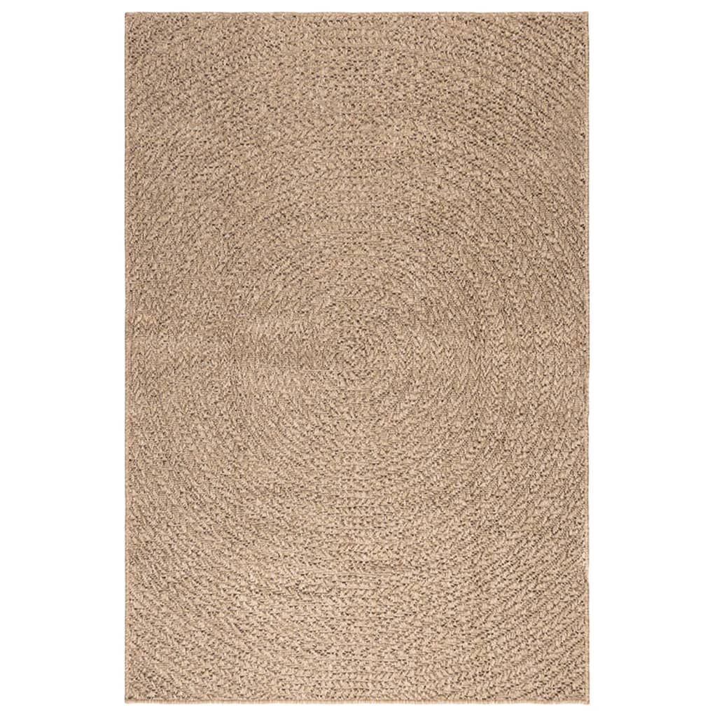 gulvtæppe ZIZUR 120x170 cm jute-look indendørs og udendørs