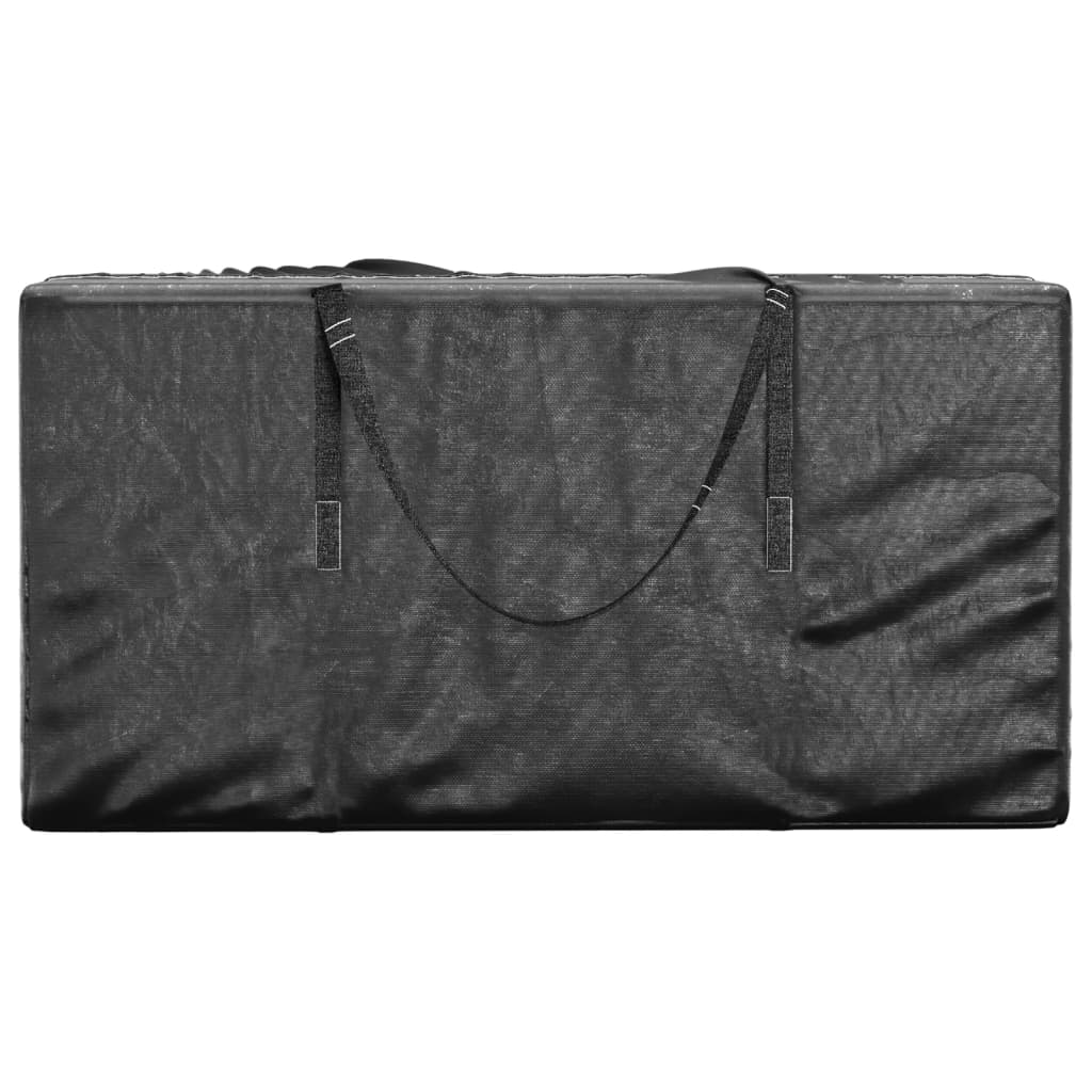 opbevaringspose til juletræ 150x75x75 cm polyethylen sort