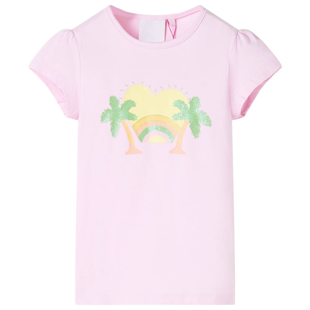 T-shirt til børn str. 116 lyserød