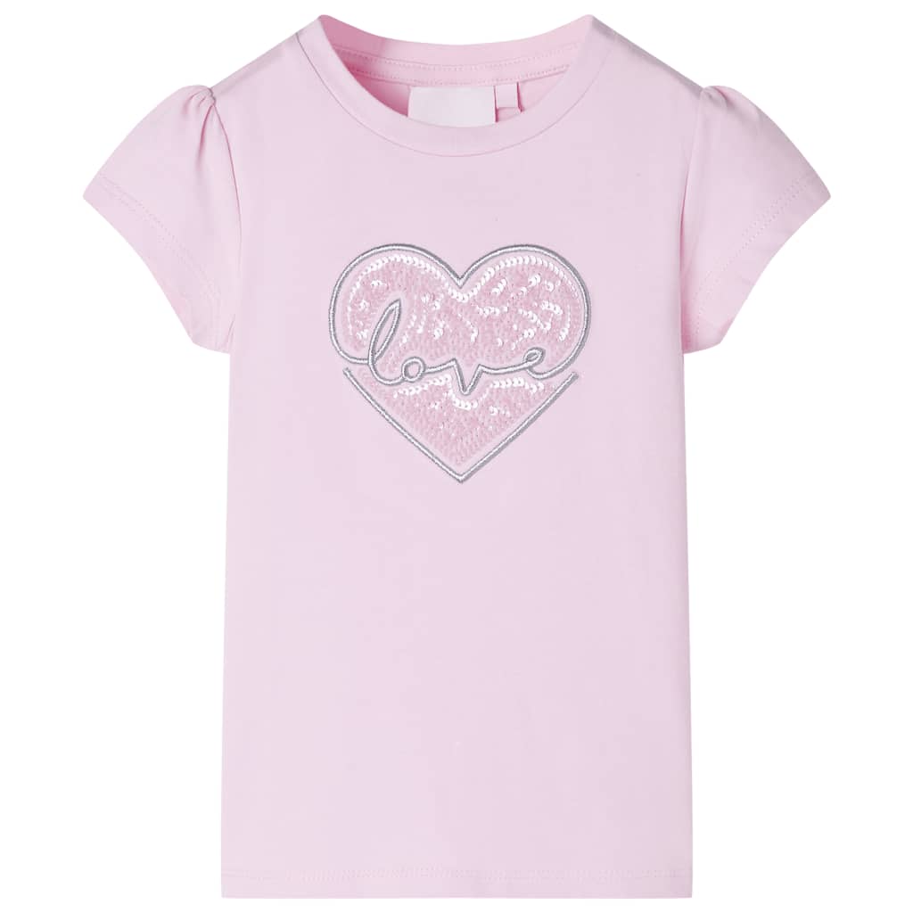 T-shirt til børn str. 104 lyserød