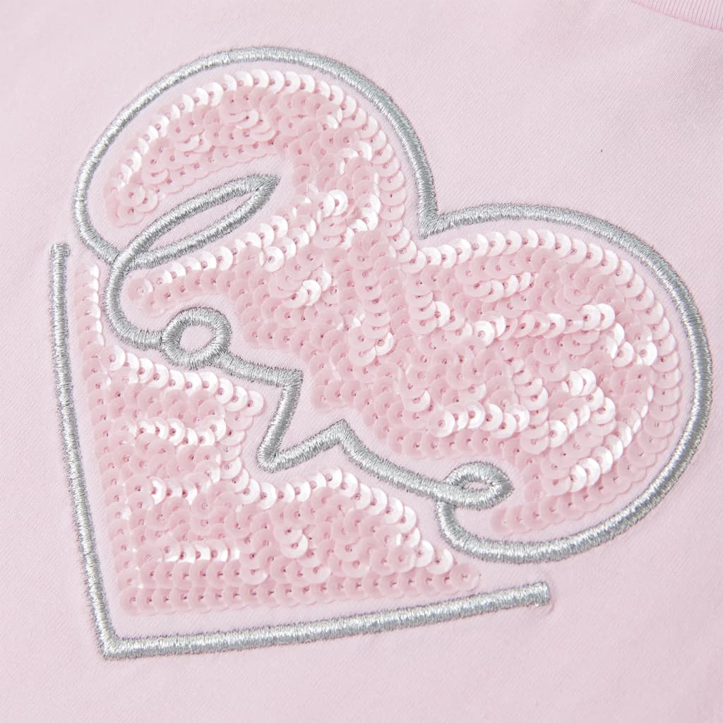 T-shirt til børn str. 104 lyserød