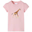T-shirt til børn str. 104 lyserød