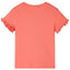 T-shirt til børn str. 140 koralfarvet