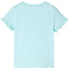 T-shirt til børn str. 116 aquablå