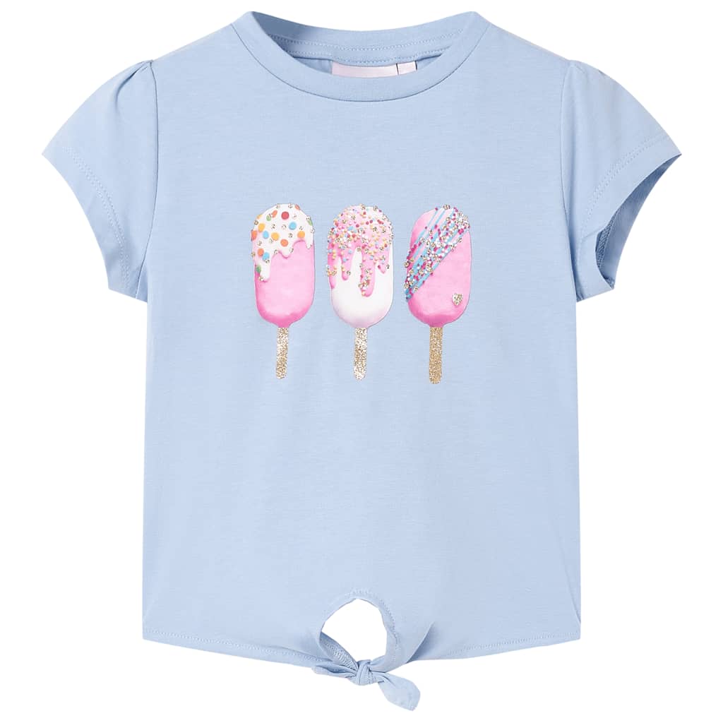 T-shirt til børn str. 116 blå